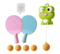 Table Tennis Trainer for Kids - PP 13.5x20cm Door Mounted Pong Practice Set with Racket and Balls | Multifunctional Indoor Outdoor Table Tennis Training Tool for Skill Development Exercise