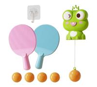 Table Tennis Trainer - Pong Trainer Kids, Door Pong Ball Practice Game, with Racket and Balls - Adjustable Table Tennis Trainerr for Workout Exercise Adults Children Indoor Outdoor