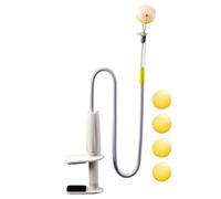 Table Tennis Training Device - Ball Practice Machine, Shaping Tool | 75cm Stick, Large Table Clamp, Rapid Transformation Version for Pong Players