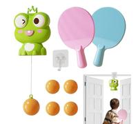 Table Tennis - Training Device Door Pong Ball Practice Game Set | Racket and Balls Portable Table Tennis Trainer Perfect for Adults, Children, Outdoor Exercise Or Fun Practice, 500g