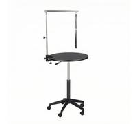 Table Toilettage pour Chien Ajustable , 60 Noir Avec Base Noire | Professionnelle, Table Toilettage avec Potence, pour Maison