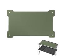 Table Top Board, Rectangular Camping Desktop with Smooth Corners, Solid Steel Replacement Plate, Perfect for Outdoor Cooking, Folding Table, Picnic, RV Use, Easy to Clean