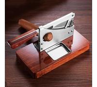 Table Top Cigar Cutter, Table Cigar Guillotine with Stainless Steel Ashtray, Large Diameter Incision and Sturdy Structure, Cutting Cleanly and Precisely, Places Decoration