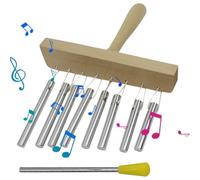 Table Top Wind Chimes - Instrument de Percussion avec maillet - Carillon Musical Single Row pour , Tout-Petits et - Rythme éducatif Amusant - Outil pour Salle de Classe - Entraînement