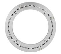 Table tournante, Aluminium - Roulement de table ronde avec bande silencieux en PE Grande base plateau tournant à rotation 360°(8 inches (200mm))