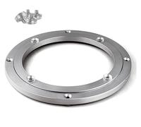 Table tournante, Base pivotante à 360 degrés, roulement en aluminium robuste for Table manger, de plateau tournant circulaire métal(5 inches (125mm))