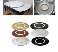 Table tournante ronde en bois blanc massif de 50 cm, parfaite pour table de salle à manger/table basse