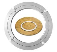 Table tournante, Roulement à billes robuste for Lazy Susan, matériel de plaque Base pivotante 360 degrés, métal en aluminium(18 inches (450mm))