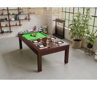 Table transformable - Billard IMPERIALE - Hauteur ajustable - 207 x 114 x 79 cm