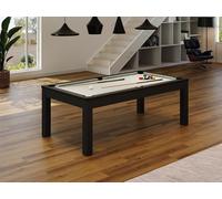 Table transformable - Billard & Ping-pong - 213 x 112 x 81.5 cm - Gris et Noir - BALTHAZAR