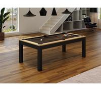 Table transformable - Billard & Ping-pong - 213 x 112 x 81.5 cm - Noir - BALTHAZAR