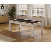 Table transformable - Billard & Ping-pong - 213 x 112 x 81.5 cm - Noir et Blanc - BALTHAZAR