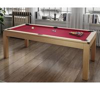 Table transformable - Billard & Ping-pong BALTHAZAR - 213*112*81.5cm - Rouge