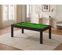 Table transformable - Billard & Ping-pong - 213 x 112 x 81.5 cm - Vert et Noir - BALTHAZAR