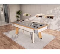 Table transformable - Billard & Ping-pong - Coloris naturel clair et blanc - L213 x l112 x H81 cm - SASTALA