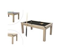 Table transformable Billard & Ping-pong - Coloris naturel clair - L182 x l102 x H80 cm - HENK