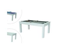 Table transformable blanche - Billard & Ping-pong - L182 x l102 x H80 cm - HENK