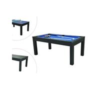 Table transformable noire - Billard & Ping-pong - L182 x l102 x H80 cm - SOUSA