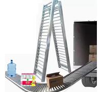 Table transporteuse à rouleaux portable - Cadre en acier galvanisé robuste pour un garage efficace et une manipulation efficace des cargaisons de quai