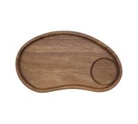 Table Trays Decorative - 9.44x5.51x0.78inch, Wooden Display Retro Charcuterie Boards - Serving Tray Snack Holder for Food Snack Cake Home Decor Living Room Kitchen Counter Ottoman
