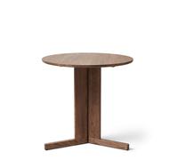 Form & Refine Table à manger Trefoil Ø75 cm Chêne fumé