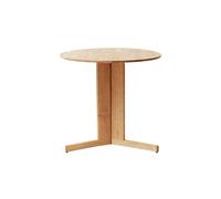 Table Trefoil Ø75 en Chêne Huilé Blanc