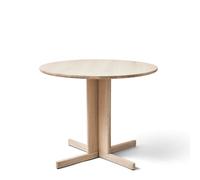 Form & Refine Table à manger Trefoil Ø90 cm Chêne blanc