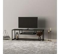 Table TV 'Isokyrö' métal 120 x 40 x 40 cm noir