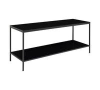 Table TV Nordic VITA Noire Étagère Banc Avec Espace De Rangement Ouvert