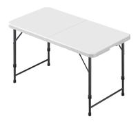 Table utilitaire d'extérieur, table de plage pliante portable avec poignée, table de camping pliable pour cuisine, dortoir, pique-nique, fête
