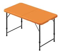 Table utilitaire d'extérieur, table de plage pliante portable avec poignée, table de camping pliable pour cuisine, dortoir, pique-nique, fête