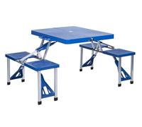 Table Valise Avec Banc 4 Personnes - Bleu - Kingcamp Bleu