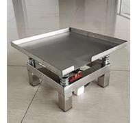 Table Vibrante en BéTon électrique à plaque plate petite taille 35 x 35 cm, en acier inoxydable, banc d'essai de vibrations pour vibrateur de blocs d'essai, plateforme vibrante