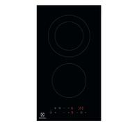 Table Vitrocéramique - ELECTROLUX - LHR3233CK - 2 plaques de cuisson - Noir - 27 cm x 49 cm