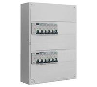 Tableau 2 rangées pré-équipé 2 inter. diff. 63A + 10 disjoncteurs-SIEMENS