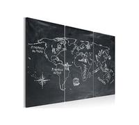 Tableau - Leçon de géographie (langue française) - triptyque - 90x60 (4276)