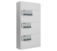 Tableau 3 rangées pré-équipé 2 inter. diff. 63A + 1 inter. diff. 40A + 13 disjoncteurs