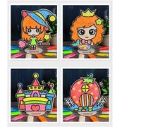 Tableau 3d De Peinture De Boue De Neige, Perle De Boue, Peinture D'argile Pour Enfant, Bricolage Manuel, Jouets Manuels Pour Filles