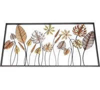 tableau 3D Feuilles Métal 90x45cm - Décorations murales