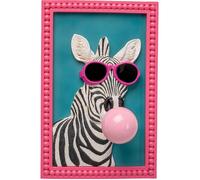Tableau 3D zèbre chewing-gum 20x31cm Kare Design