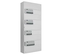 Tableau 4 rangées pré-équipé 1 inter. diff. 63A type AC + 1 inter diff 63A type A + 2 inter. diff. 40A type AC + 16 disjoncteurs