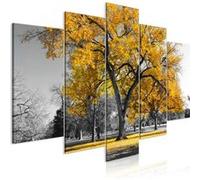 Tableau - Autumn in the Park (5 Parts) Wide Gold - 100x50 (874)