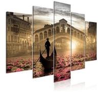 Tableau 5 Panneaux "Magic Venice Wide Orange" 100 x 200 cm Multicolore G