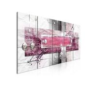 Tableau 5 Panneaux "Mysterious Mechanism Narrow Pink" 80 x 200 cm