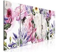 Tableau 5 Panneaux "Rose Composition Narrow Colourful" 80 x 200 cm