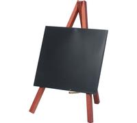 Tableau à craies de table Securit MINI avec chevalet, acajou