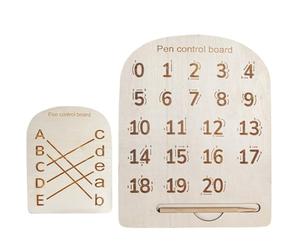 Tableau à Dessin en Bois - 30 cm Grand Panneau Alphabet, Guide D'écriture Chiffres, Tablettes D'alphabétisation Pour | -Outils Éducatifs Pour Salle De cole Préscolaire Et Filles