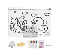 Tableau À Dessin LED Pour,Ardoise À Gribouiller Alimentée Par USB | Ardoise Lumineuse LED Effaçable Avec Marqueurs - Pour Garçons Et Filles, Salle De Jeu, Maison, Lieu De Travail,