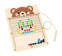 Tableau à dessin magnétique en bois, jouets éducatifs pour tout-petits avec art de points magnétiques, tableau de dessin d'apprentissage de couleur magnétique pour enfant | Planche à dessin de rupture