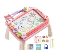 Tableau à Dessin magnétique pour, Tableau à Dessin magnétique pour Tout-Petits - Bloc de Croquis magnétique de Dessin animé - Tableau de Dessin éducatif avec 4 tampons, Format Voyage